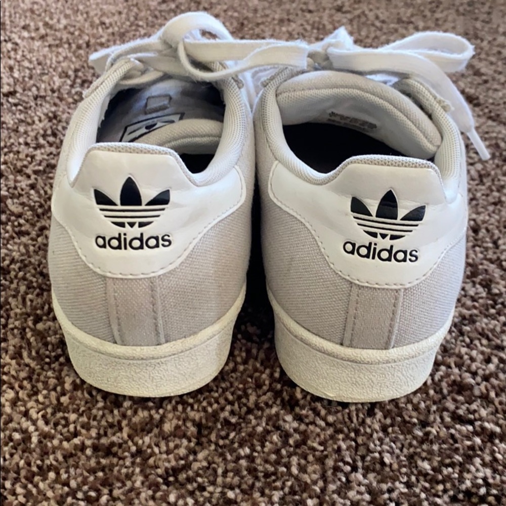 Adidas Women's Gray and White Sneakers - Picture 5 of 8
